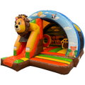 Arch Midi 3D Lion Château gonflable avec obstacles