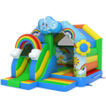 Combo Mini Château Gonflable 3D Arc-en-ciel